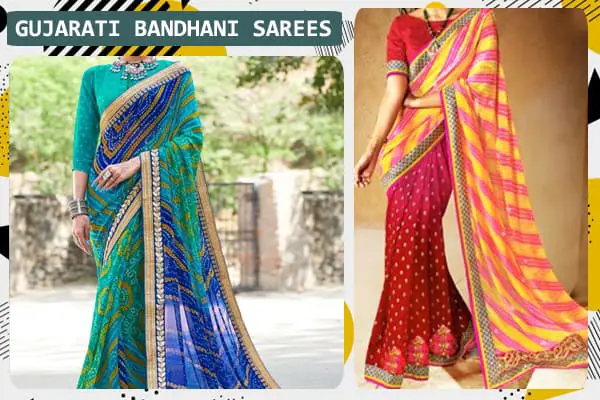 GUJARATI BANDHANI SAREES