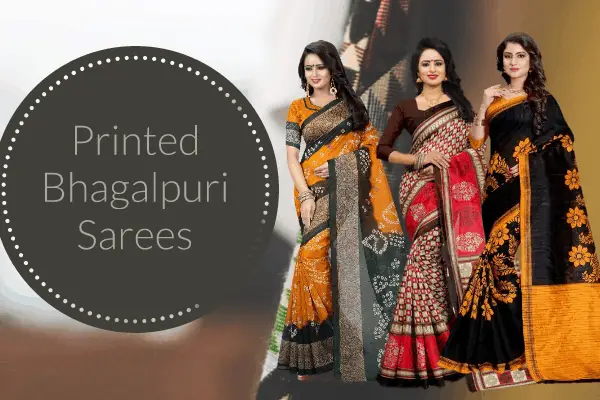 PRINTED BHAGALPURI SAREES