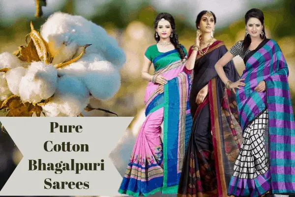 PURE COTTON BHAGALPURI SAREES