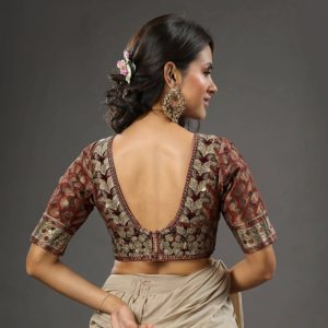 Traditional Blouse Back Neck Designs | 27 Crazy Back Neck Designs